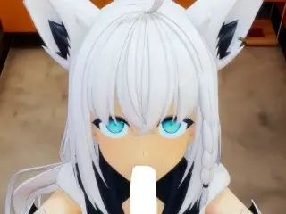 玄関先でFBちゃんがフェラチオ